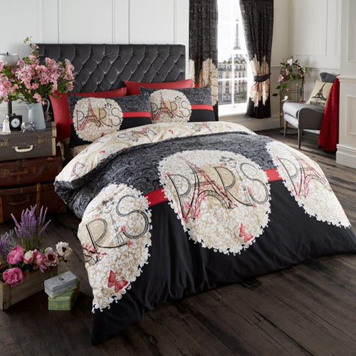 OOOH LA LA PARIS DUVET SET BLACK