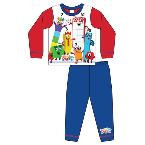 Official Children Character Blocknumbers Boys Pyjamas