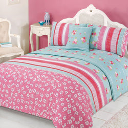 Verity Bed In A Bag Pink Duvet Set