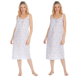 Ladies Woven Strappy Nightdress Size 8-22