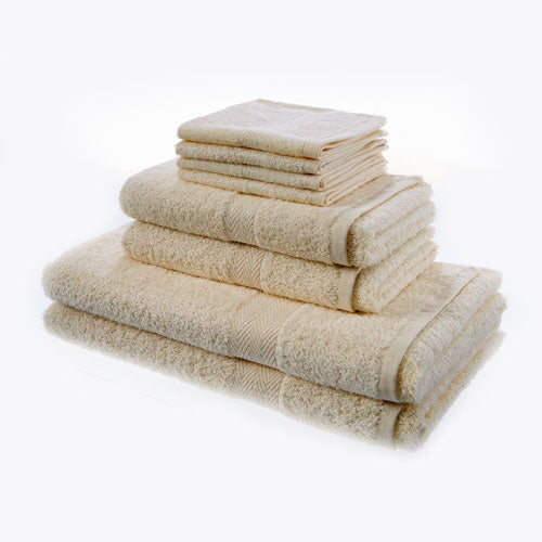 Luxury 8 Piece Oxford Cream Towel Bale