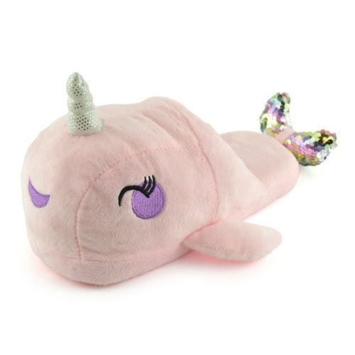 Ladies Pink Narwhale Slippers