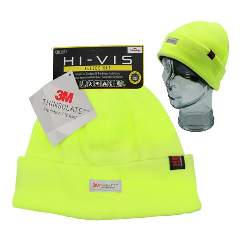 Heat Machine Hi Vis Thinsulate Fleece Cuff Beanie Hat