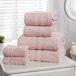 6 Piece Hotel Quality Blush Pink Towel Bale