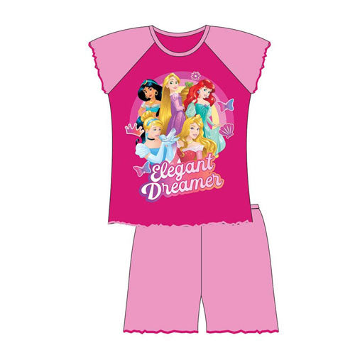 Official Children Character Disney Princess Girls Short Pyjamas