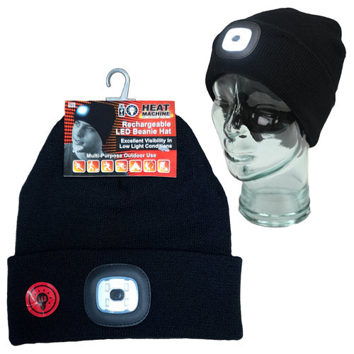 Heat Machine Rechargable LED Beanie Hat