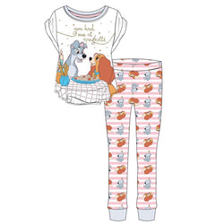 Ladies Official Lady And The Tramp Spaghetti Pyjamas Size 8 - 22