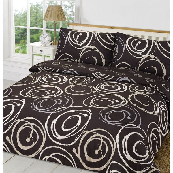 Lohan Circles Black Duvet Set