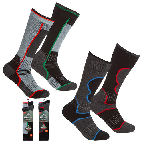 Boys 4 Pack High Leg Ski Socks