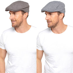 Mens Check Flat Caps