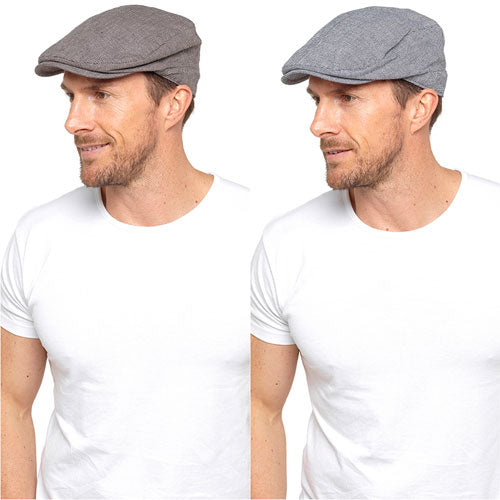 Mens Check Flat Caps