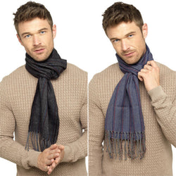 Mens Woven Stripe Scarf