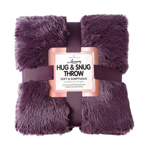 Hug And Snug Throw Purple