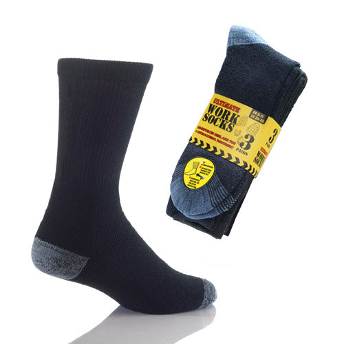 6 Pairs  Work Socks Mens Ultimate Size 6-11