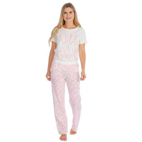 Ladies Wild T-Shirt And Pants Set Size 8 - 22