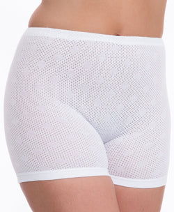 3 Pairs Ladies Cotton Eyelet Pantees Size 10 -32