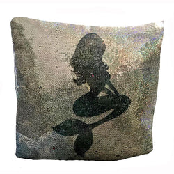 Reversible Rainbow Mermaid Sequin Filled Cushion