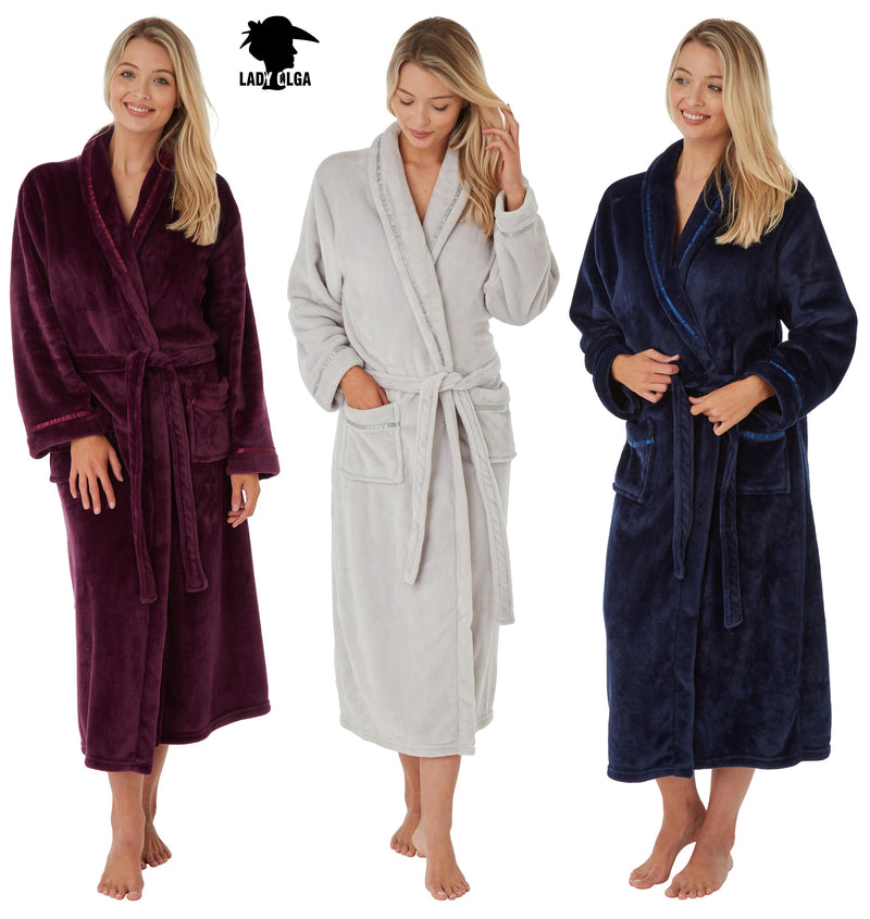 Super Soft Feel Gowns Robes Wraps By Lady Olga Size Small - Large