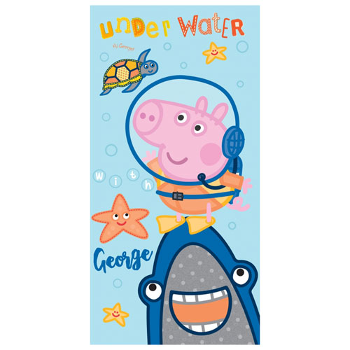 Official Peppa Pig George Under Water Beach Towel