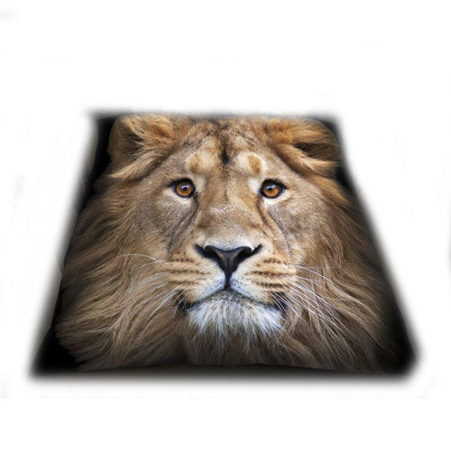 LION FAUX MINK FUR THROW