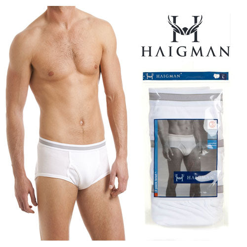 3 Pack Haigman Luxury Combed Cotton Brief Size Small - 2XL