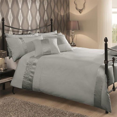 Luxury Caprice Silver Duvet Cover Set