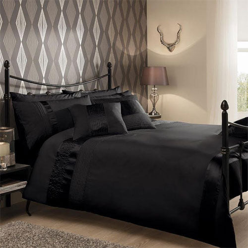 Luxury Caprice Black Duvet Cover Set