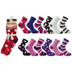 3 Pairs Co-Zees Cozy Winter Sock Dark Size 4-8