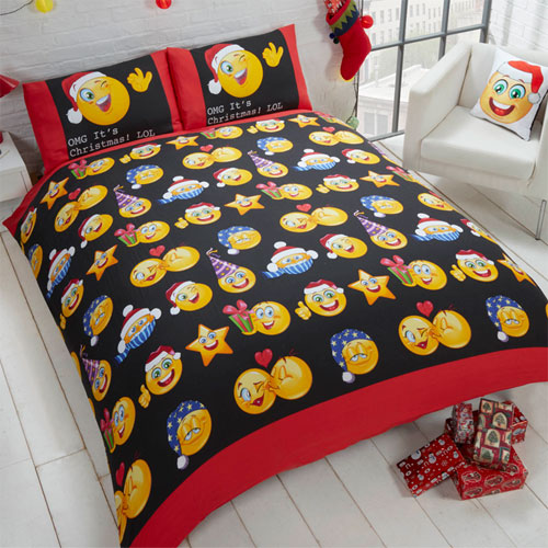 CHRISTMAS ICONS DUVET COVER SET