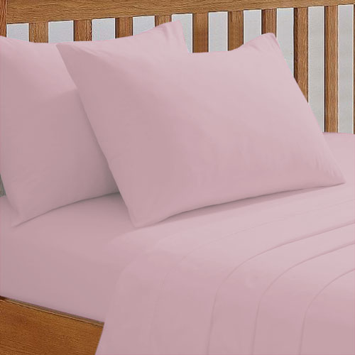Quality 68 Picks Pink Flat Sheet In Single, Double, King & Super King Size