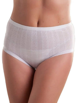 3 Pairs Ladies Tunnel Elastic Brief Size 18 - 44