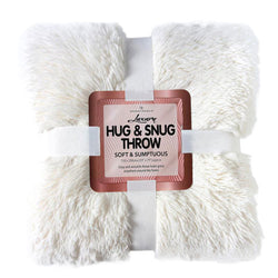 Hug And Snug Cream Bed Throw Double Size 120 x 150cm