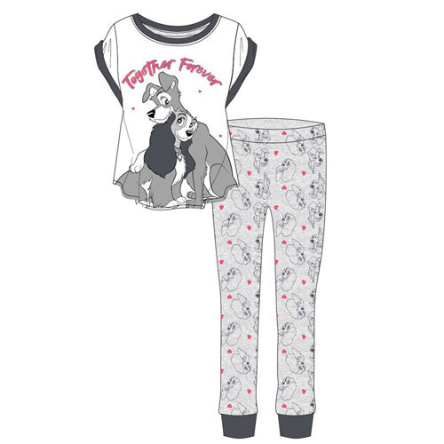 Ladies The Lady & The Tramp Character Pyjamas Size 8 - 22