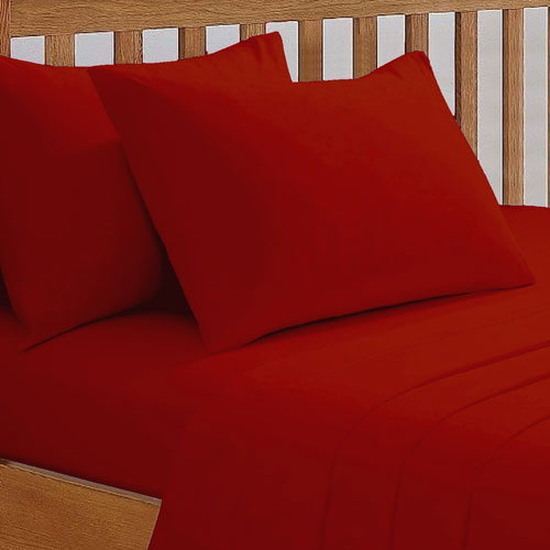 Red Extra Deep Fitted Sheet