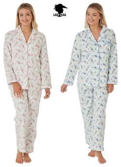 Verity 100% Brushed Cotton Wincyette Pyjamas by Lady Olga Size 8 - 26