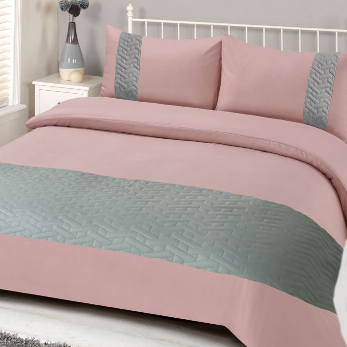 Brentfords Pinsonic Blush Pink Duvet Set