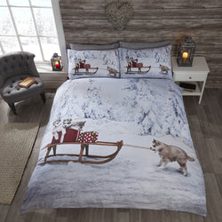 HUSKIES CHRISTMAS DUVET SET