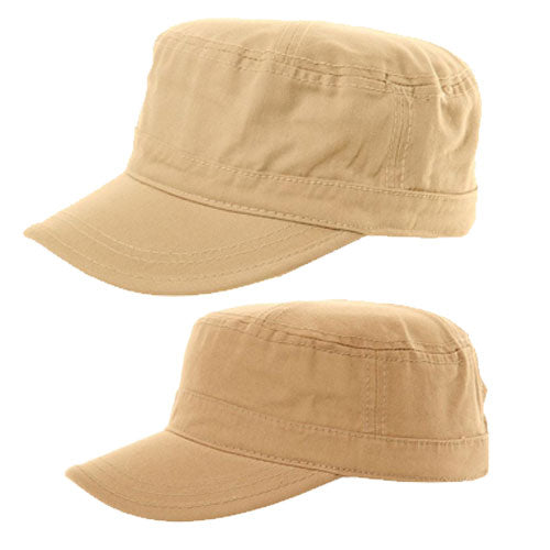 Adults Chino Twirl Cadet Cap With Adjustable Velcro