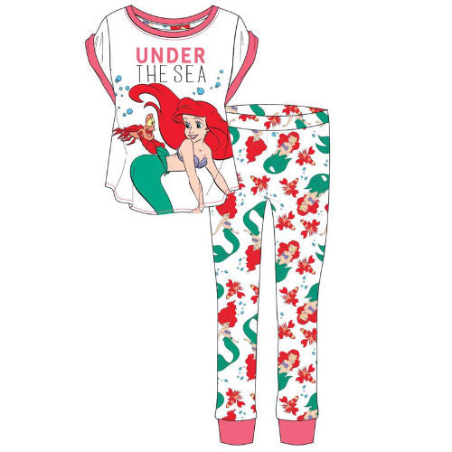 Ladies Official Little Mermaid Ariel Pyjamas Size 8 - 22