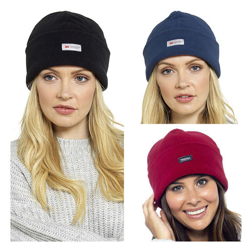 Ladies Thinsulate Polar Fleece Beanie Hat