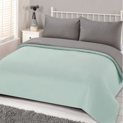 Brentfords Plain Dye Neon Mint Duvet Set