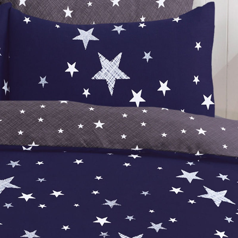 Children Stars Reversible Navy Duvet Set