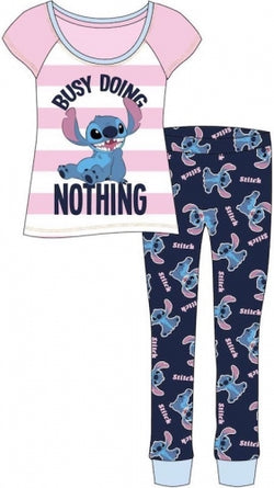 Ladies Disney Lilo & Stitch Character Pyjamas Size 8 - 22