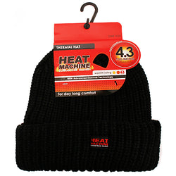 Mens Heat Machine 4.3 Tog Thermal Hat Black